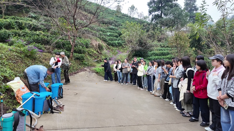 1 图为学生聆听讲解