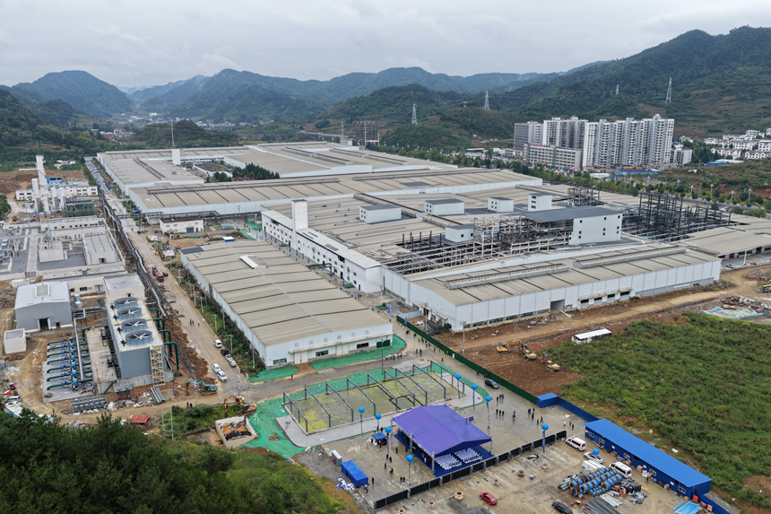 容百鋰電畢節高新磷酸鐵鋰項目一期正式投產。李杰攝