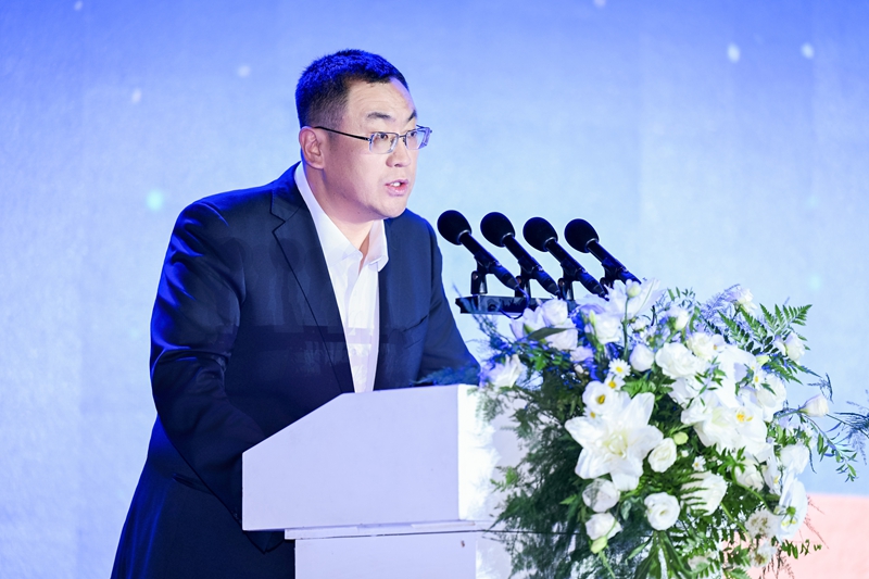 5.人民网编委会委员张玉珂致辞。主办方供图